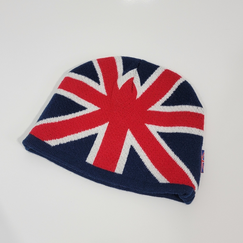 Union Jack British Flag Knit Beanie